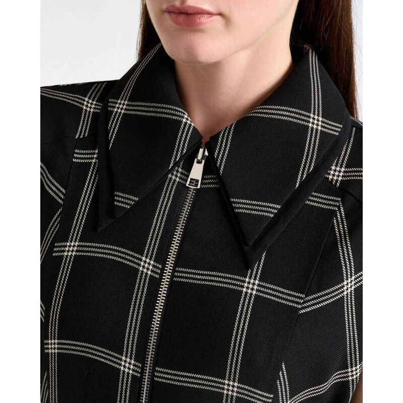 Cue Recycled Check Midi Dress image number 2